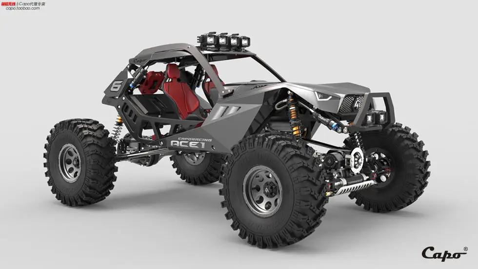 1/10 Масштаб RC Capo ace1 Rock crawler 4x4 грузовик полностью металлический полноприводный