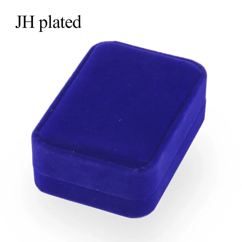 JHplated ювелирные изделия Искусственные бархатные подарочные коробки красный