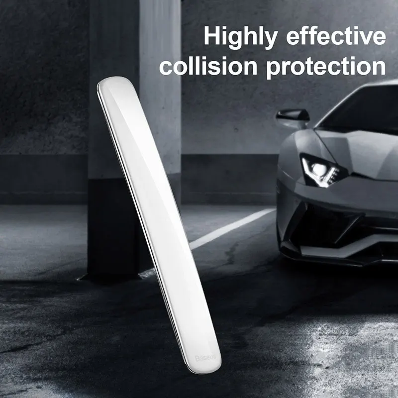 4pcs Phone Holder in Car Door Anti-collision Strip Auto Door Edge Scratch Protector Bumper Strip Rubber Sticker Holder