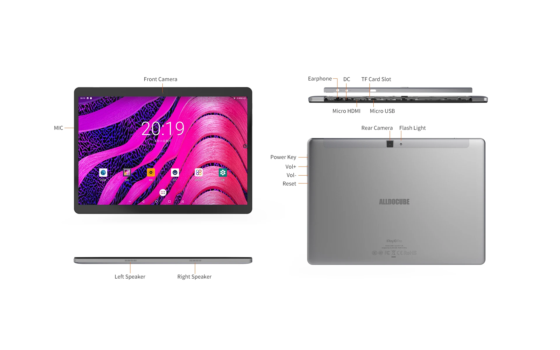 Планшеты PC 10,1 Alldocube Iplay10 Iplay 10 Pro планшет 10,1 дюймов Polegada планшет тактильный Android 9,0 планшет для детей Phablet