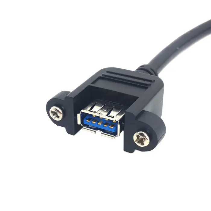 Новый Удлинительный кабель 80 см USB 3 0 типа А штырь гнездо с крепежными винтами|usb