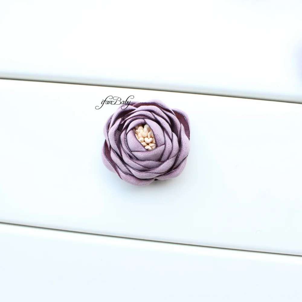 2017 женские аксессуары для волос цветные Сатиновые цветы 30 шт.|satin fabric flowers|hair