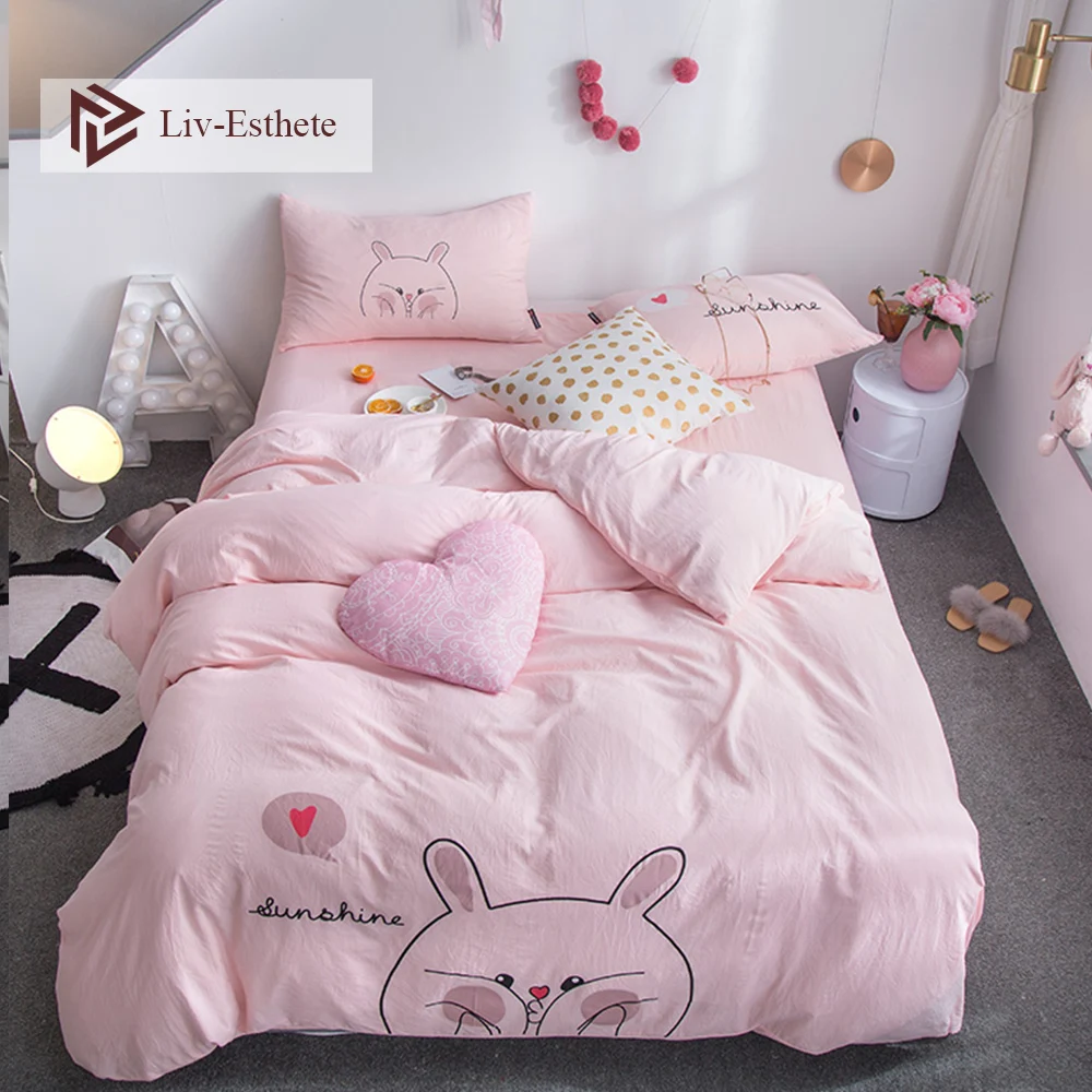 Liv-Esthete/Лидер продаж Модный милый детский комплект постельного белья с рисунком