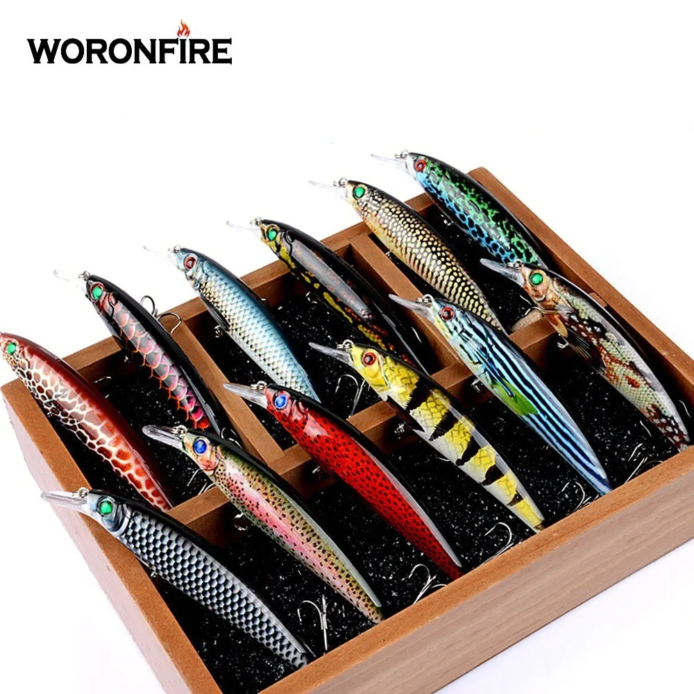 Minnow Fishing Hard Lure Artificial Bait 3D Eyes 11cm 13.4g Wobblers Crankbait Plastic Fish Pesca Isca Bass Trout Pike | Спорт и