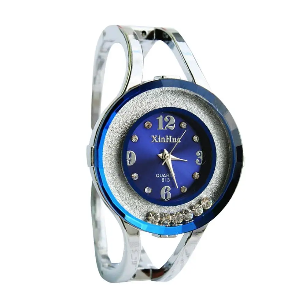 Аналоговый дисплей кварцевые наручные часы дамы роскошный браслет для патио