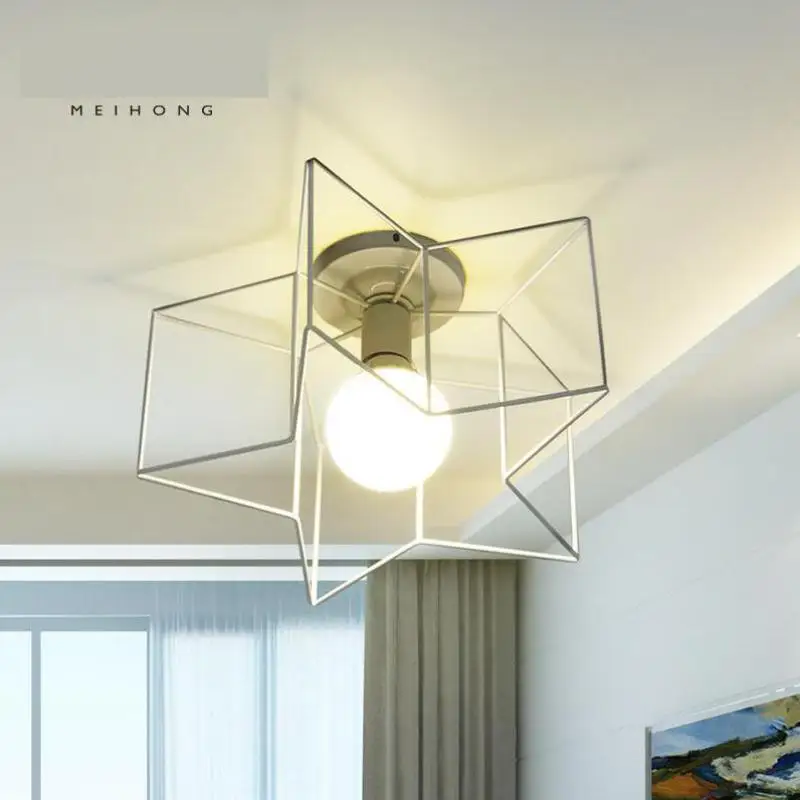 Потолочная лампа с пентаграммой для детей светодиодная кухни столовой