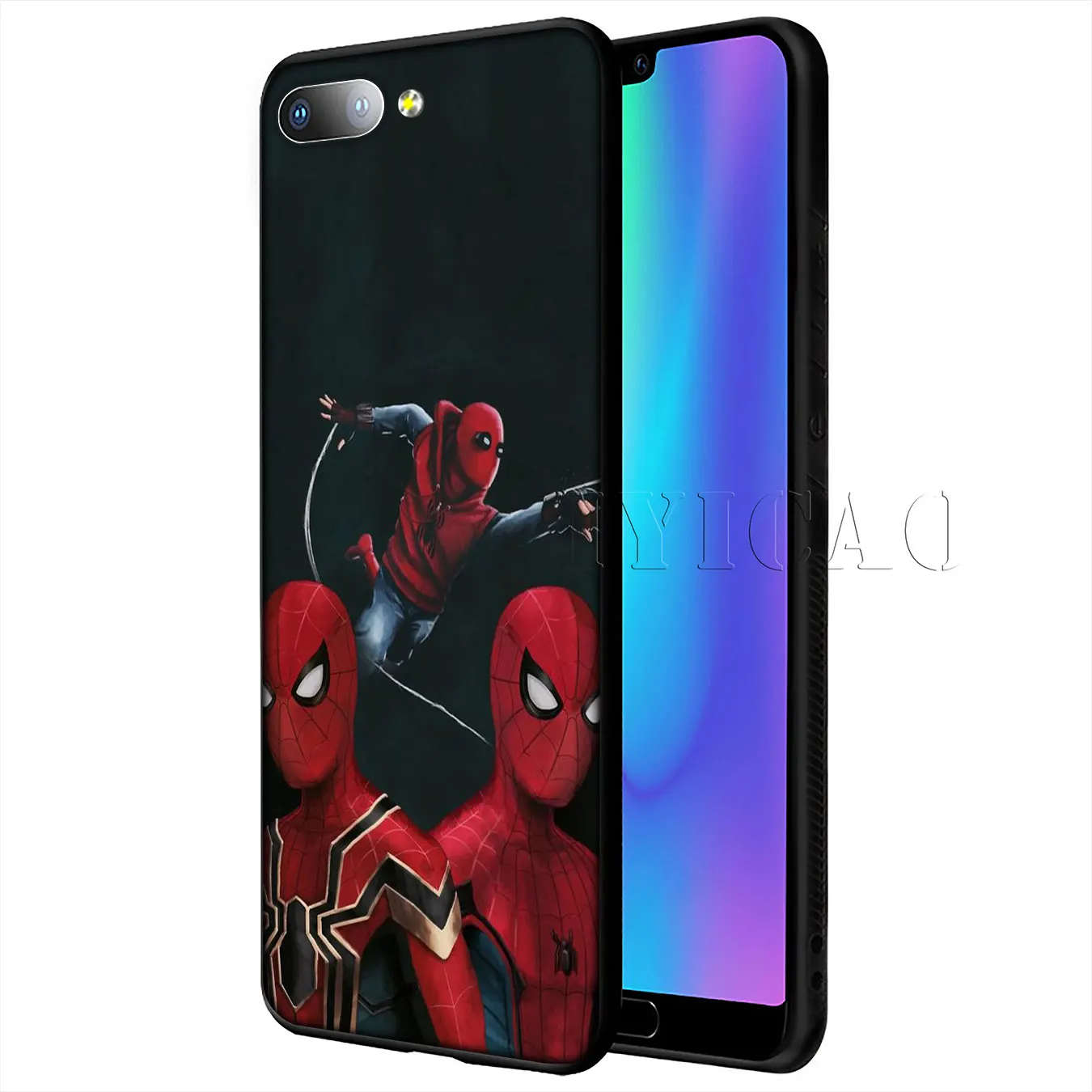 Мягкий чехол для телефона IYICAO Marvel том Холланд Человек-паук Huawei Y9 Y7 Y6 Prime 2019 Honor 20 8C 8X