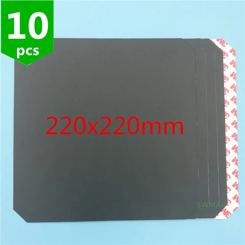 

10 шт 220x220 мм Wanhao i3 квадратная фотоэлемент нагревательная наклейка с отрезным углом Monoprice Anet A8 3D печать