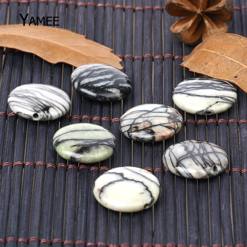 Бусины из натурального камня диаметром 18 мм черные круглые серпантиновые бусины