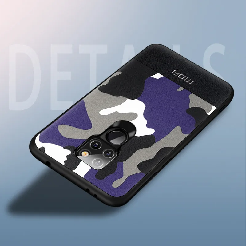Для huawei mate 20 x чехол MOFi mate20 задняя крышка Камуфляжный узор противоударный защитный чехол для mate 20 pro Чехол - Цвет: blue
