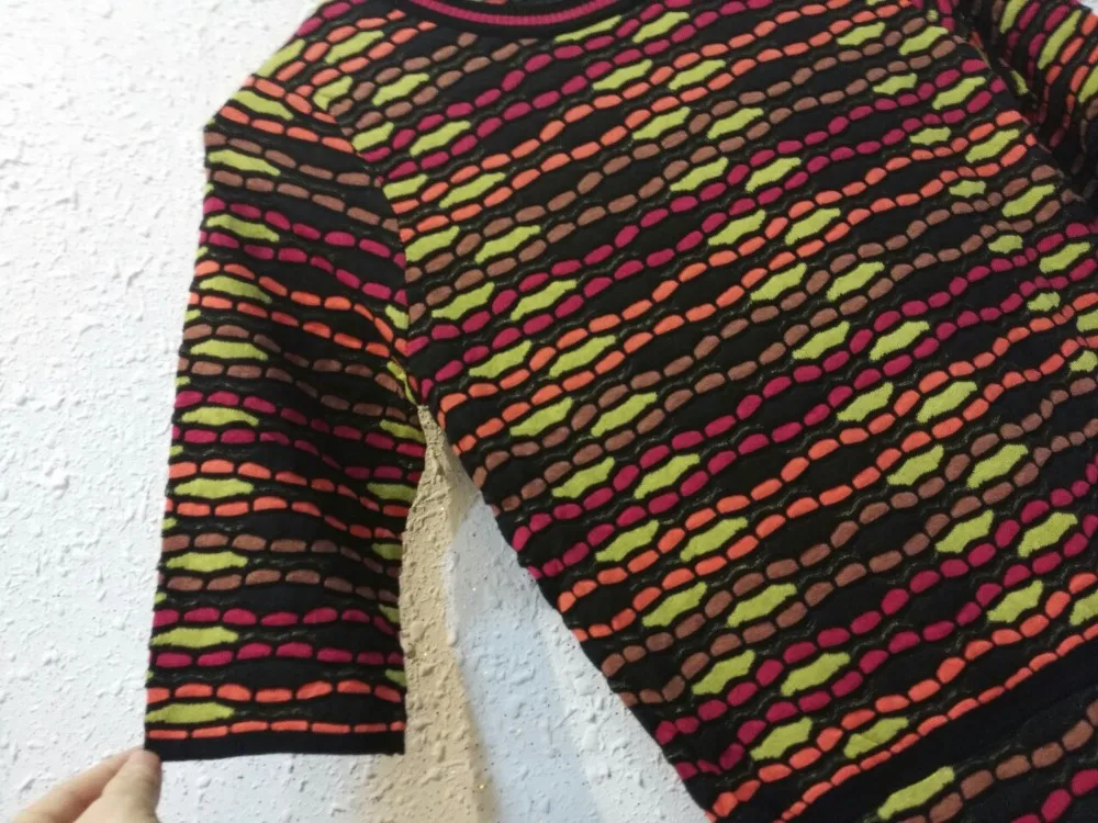 Micosoni итальянский вязаный Высокое качество абсолютно новый винтажный пуловер с