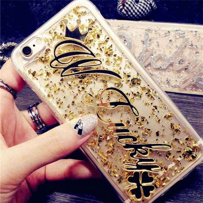 For iPhone 6 6S 7 8 Plus X XS MAX XR 11 Pro Max Bling foil Personality Custom name Phone Case Soft Silicone Glitter Back Cover |