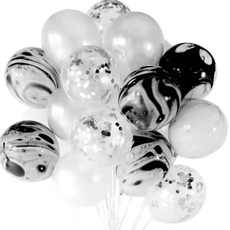 20 шт./компл. простой латекс блесток серии 12 дюймов агат шарики для украшения красивая одежда для свадьбы, дня рождения Домашний декор бара - Цвет: 4