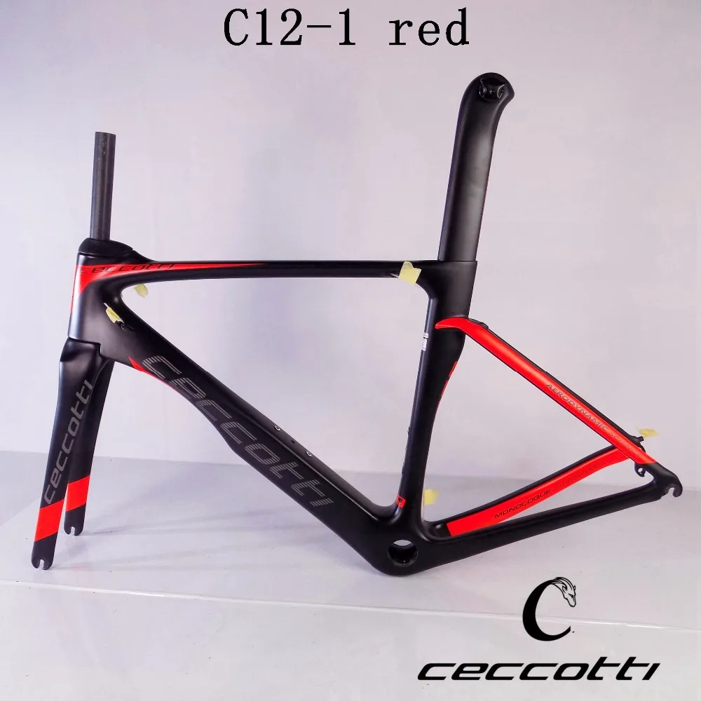 2018 новая рама для велосипеда карбоновый дорожный велосипед Ceccotti c12-1red/белый T1000
