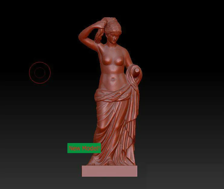 

Модель 3D, формат stl для машины с ЧПУ, для женщин с длинными волосами