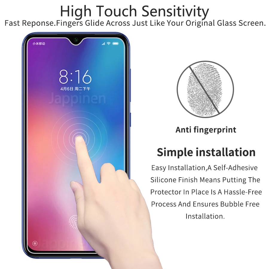Оптовая продажа 50 шт./партия Защита экрана для xiaomi Pocophone F1 закаленное стекло Redmi Note