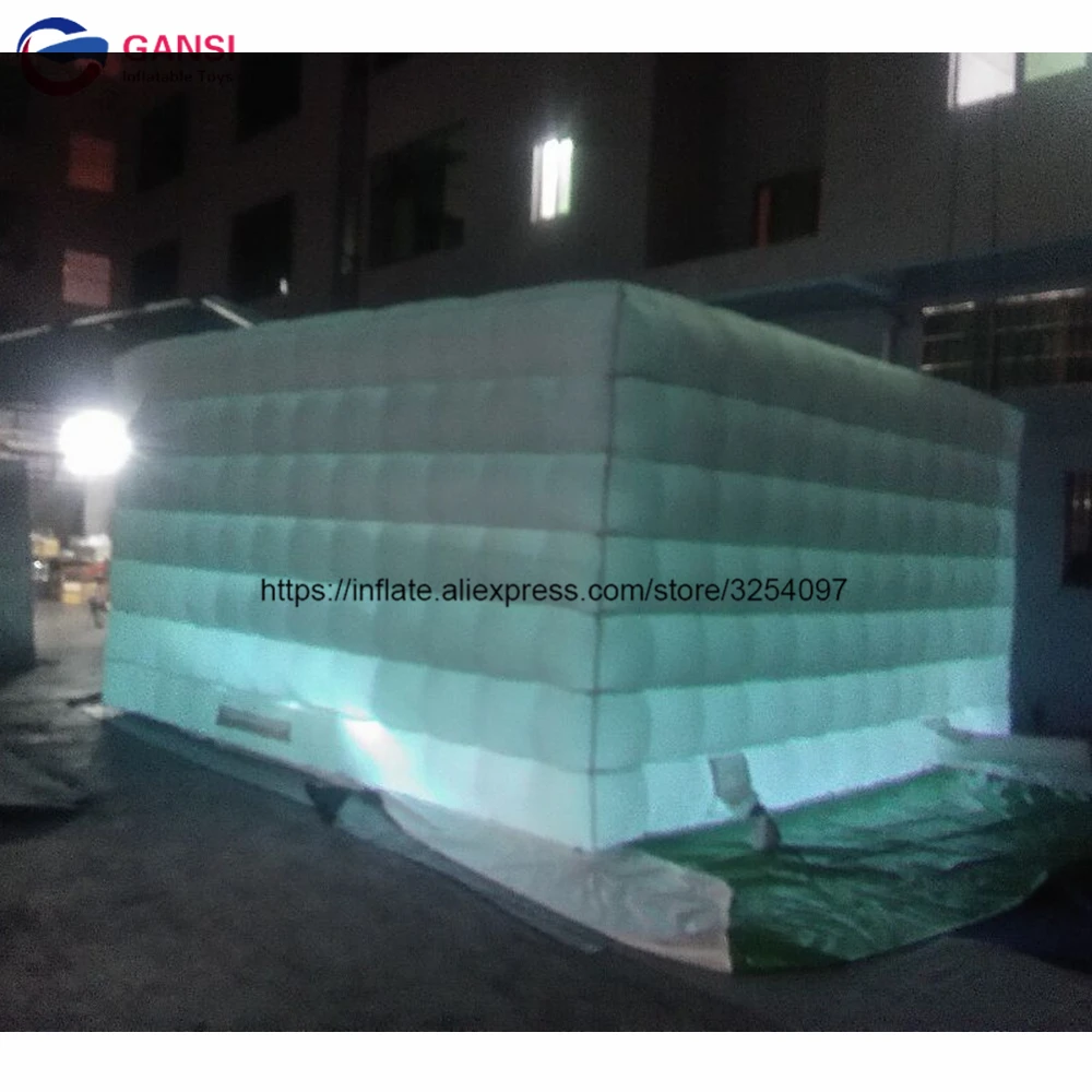 6*6*3.5m Double stitching led inflatable party cube marquee professional custom air tent with free blower | Игрушки и хобби