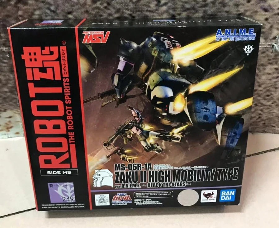 BANDAI Tamashii Наций Робот Духи нет. 249 фигурку MS 06R 1A с высоким уровнем мобильности Zaku II