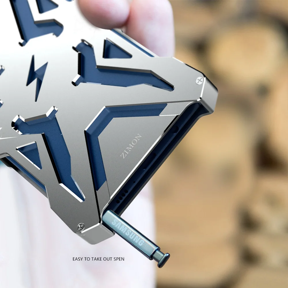 Note 9 чехол из алюминиевого сплава металлический защитный чехол для samsung Galaxy Note 9 Note9 металлический противоударный чехол - Цвет: Серебристый