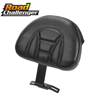motorcycle backrest black adjustable plug in driver rider seat cushion pad for harley fatboy heritage softail 2007 2019
