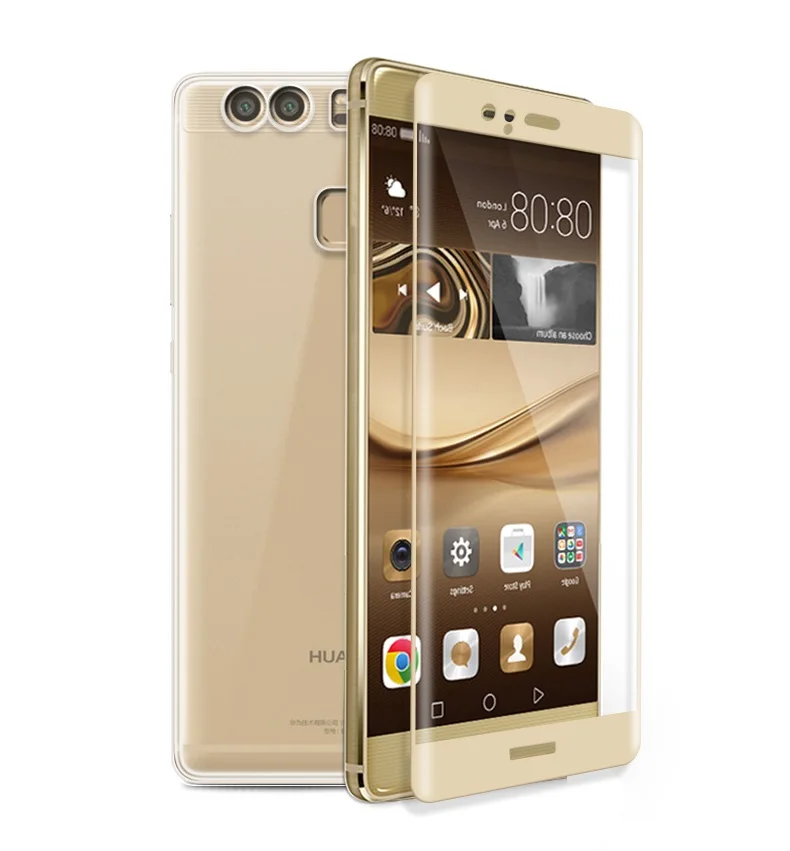 3D изогнутая Защитная пленка для экрана из закаленного стекла Huawei P9 Mate 9 Pro Porsche