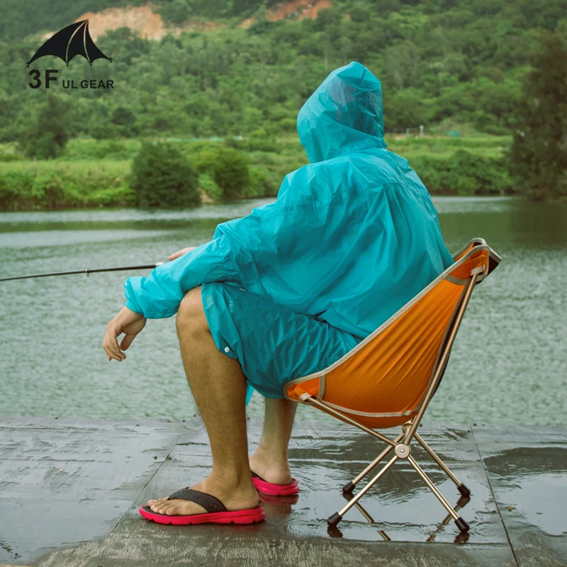 Сверхлегкий складной пляжный стул 3F UL GEAR для отдыха рыбалки кемпинга спинка