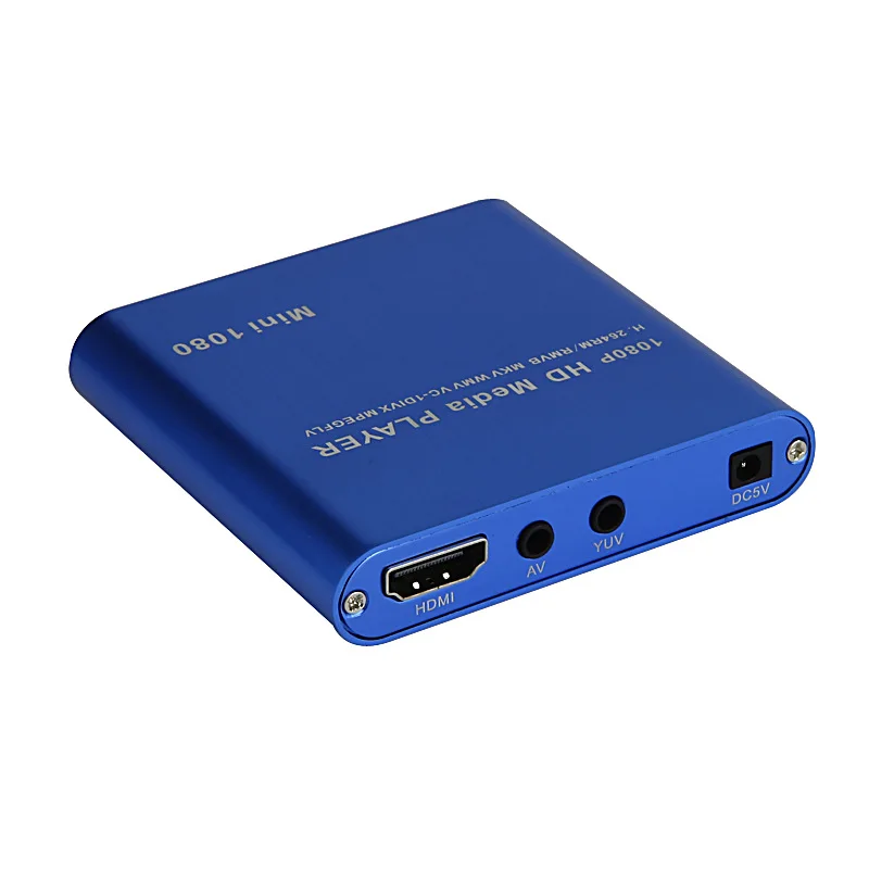 2019 1080P мини HDD медиаплеер HDMI AV USB хост Full HD с SD MMC кардридером Поддержка H.264 MKV AVI