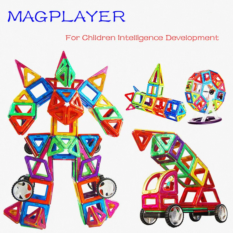 Детские магнитные строительные блоки игрушки DIY средние части 10 шт/блок