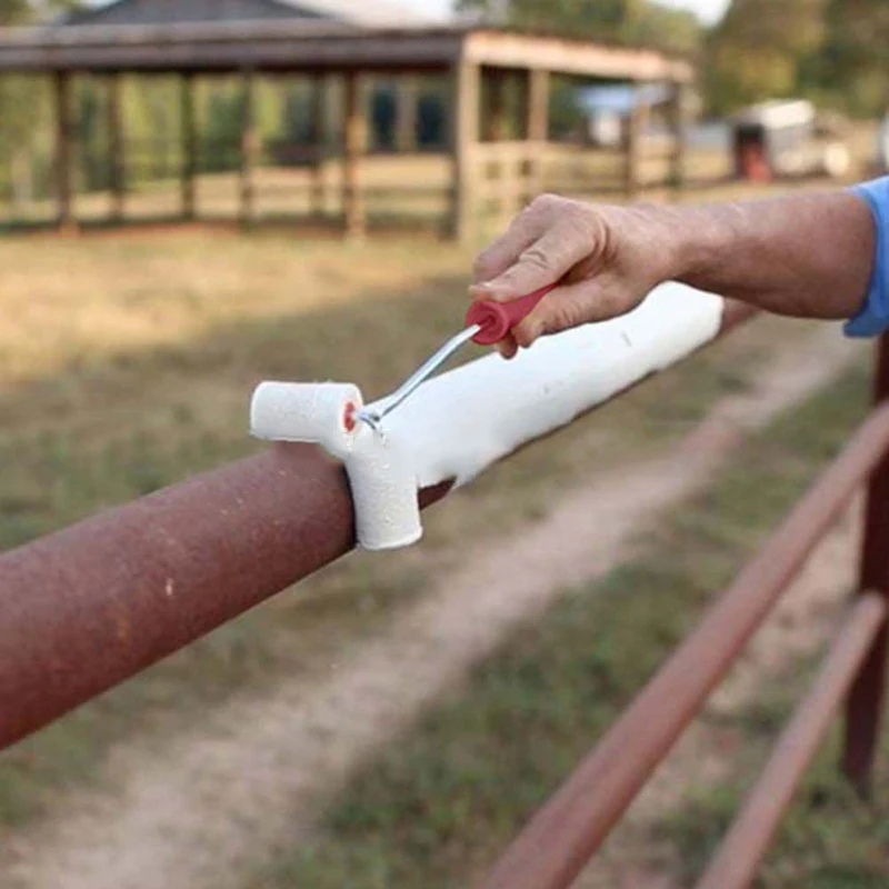 Двойная краска роликовая ed перила Угловой Инструмент Портативный Рисование