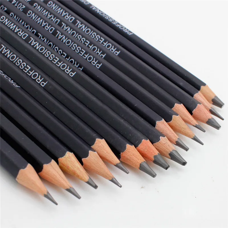 6h-12b Pro Sketching Pencils For Artist