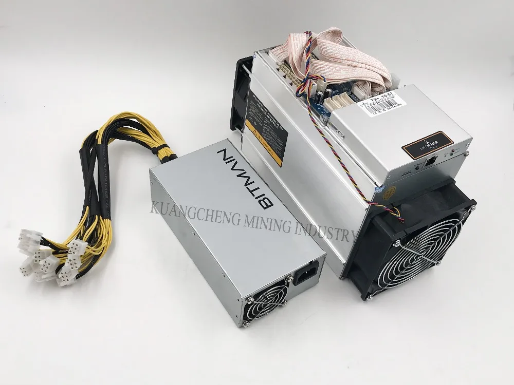 KUANGCHENG sell old AntMiner T9+ 10.5T Asic Miner Bitcon Miner,16nm BTC Mining with power supply Sha256 algorithm.Fast, steady