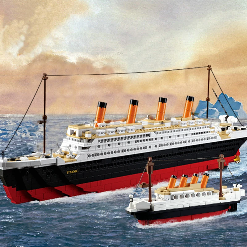 Sluban 0577 RMS Совместимость Титаник круиз город корабль 3d модель лодки строительные