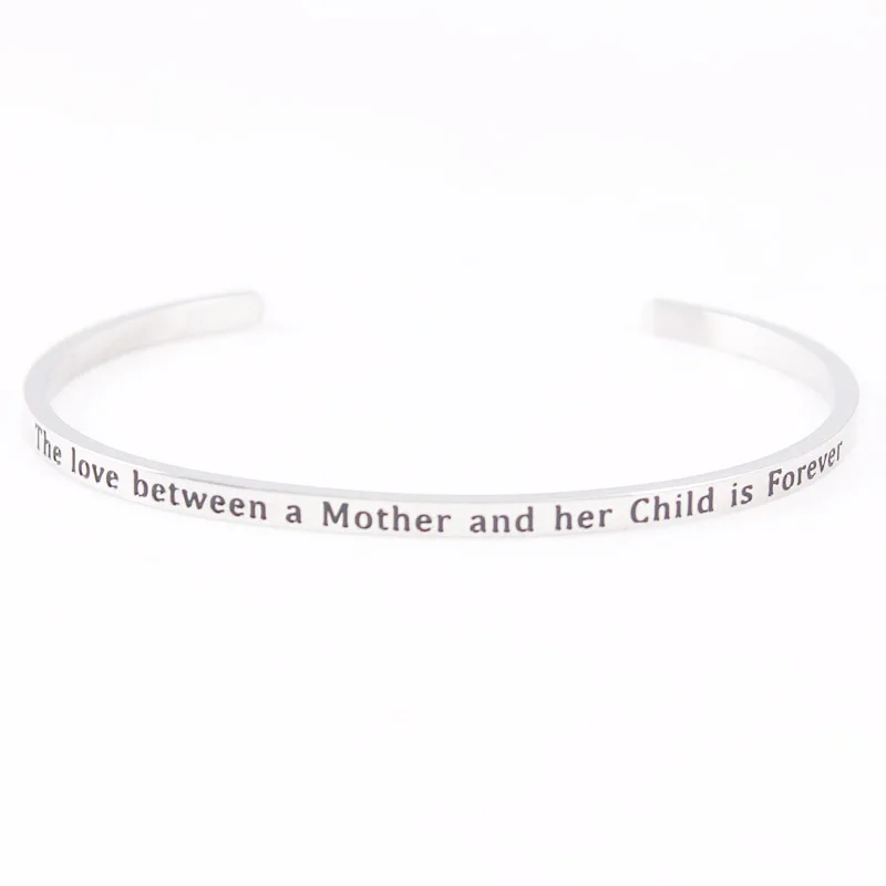 Барный браслет из нержавеющей стали с положительным вдохновением лучший вид