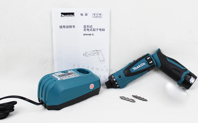 Simple Япония Makita DF010DSE зарядная отвертка электрическая отвертка Складной Тип Двойной литиевой батареи легкий дизайн - Цвет: Simple