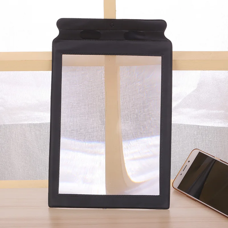 pvc Magnifier 3D увеличитель для экрана телефона, стереоскопический усилительный Настольный складной кожаный кронштейн, держатель для мобильного телефона, держатель для планшета, Прямая поставка - Цвет: pvc Magnifier