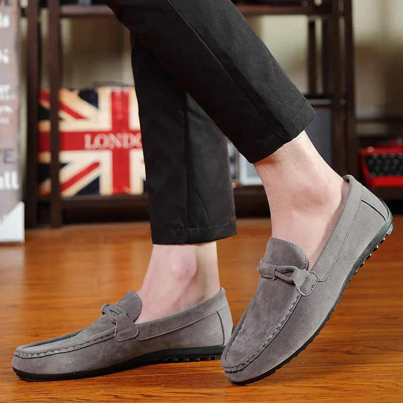TOURSH Men Casual Loafers 2018 Fashion Shoes Suede Leather Sneakers Driving Moccasins Gommino Slip On Flats Tenis Masculino | Обувь