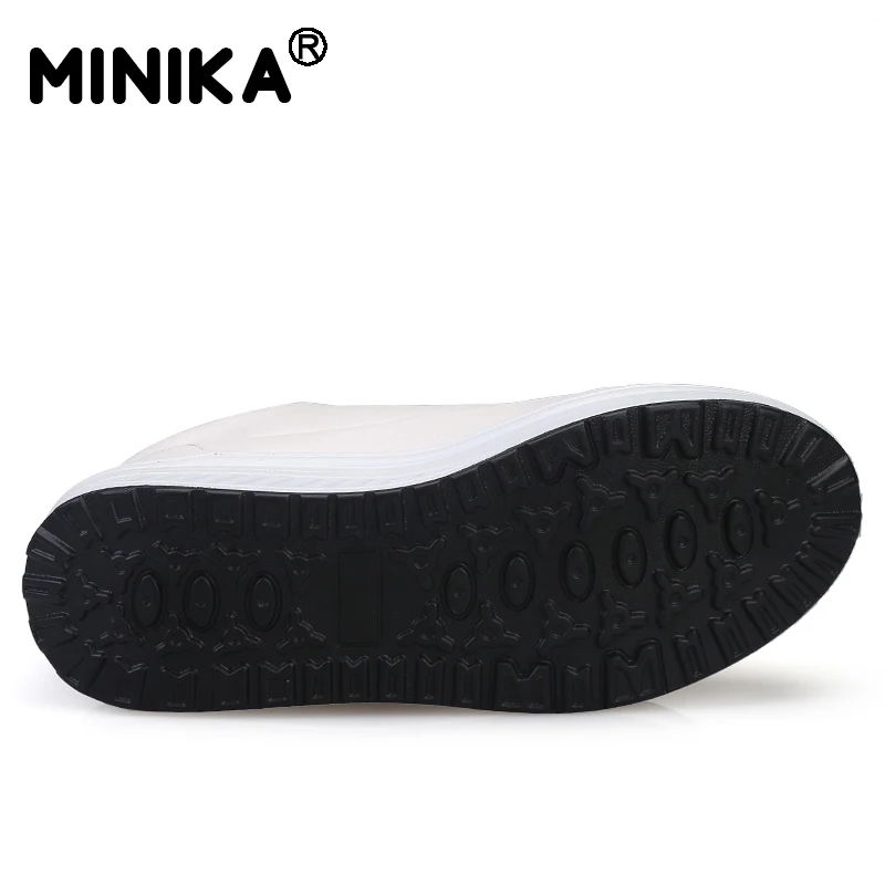 Minika Tenis Feminino женская повседневная обувь кожаная на танкетке платформе дышащая