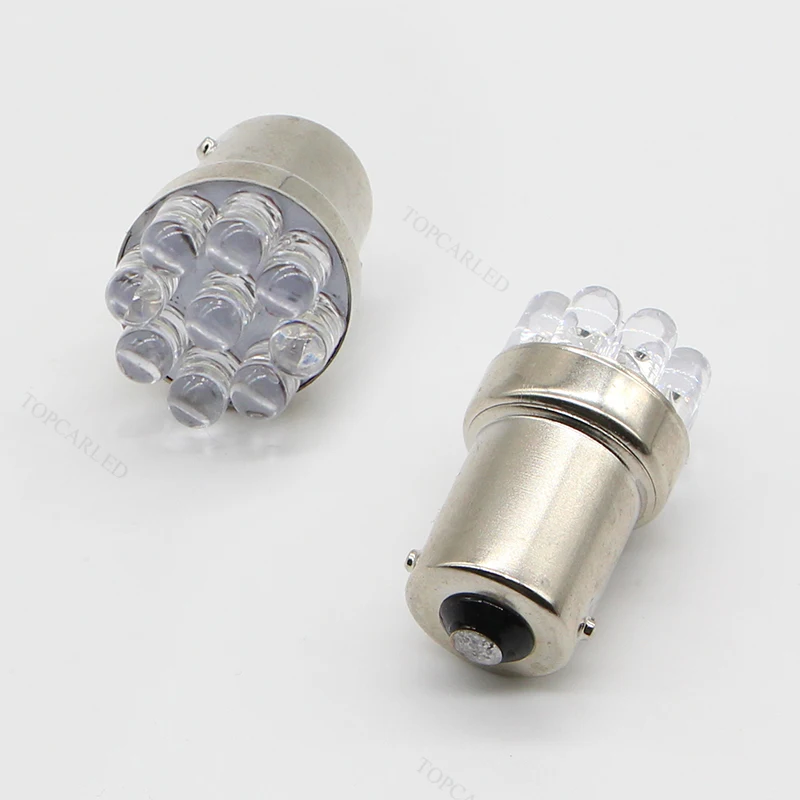 2шт 1156 BA15S P21W светодиодный лампы G18 автомобильные 9 SMD автостайлинг янтарные желтые