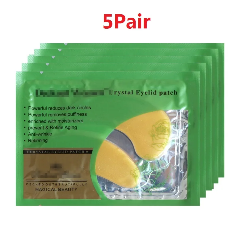 5pair Eye Mask 1/5/8 стержень пара патч для глаз маска кругов под глазами снятие сумок темных кругов возле глаз, маска для лица Коллаген лист маски, против старения, крем для удаления кругов под глазами, подушечки для глаз - Цвет: 5pair Eye Mask