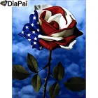 Набор для алмазной вышивки Американский цветок, A25088, 100%