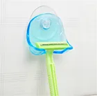 Eco-friendly Пластик мощная присоска ручка бритвы Зубная щётка держатель туалетной комнаты настенный крючок с присоской бритвы Ванная комната в наличии