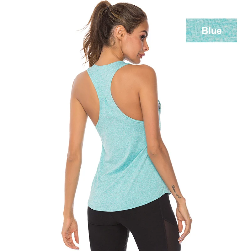 S-XL Sleeveless Yoga Shirts Racerback Yoga Vest Sport Singlet Women Athletic Fitness Sport Tank Tops Gym Running Training Shirt