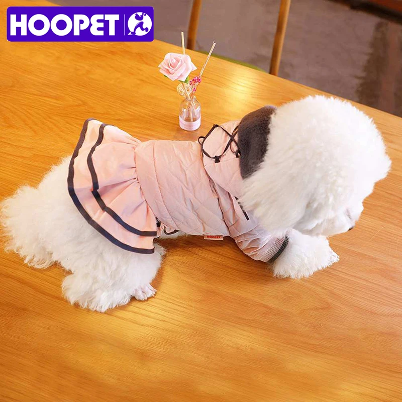 Одежда для собак HOOPET одежда маленьких комбинезоны зимнее пальто с капюшоном три