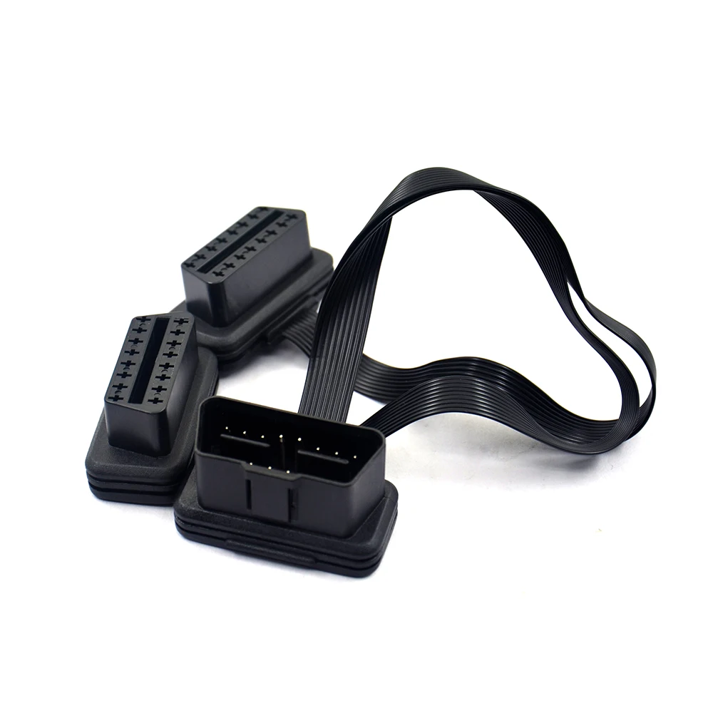 2019 OBD2 16Pin Женский удлинитель открывающийся кабель автомобильный диагностический