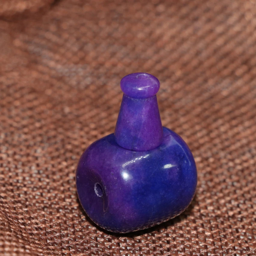 Новое поступление тройник бусы фиолетовые яды камень халцедон голова Будды