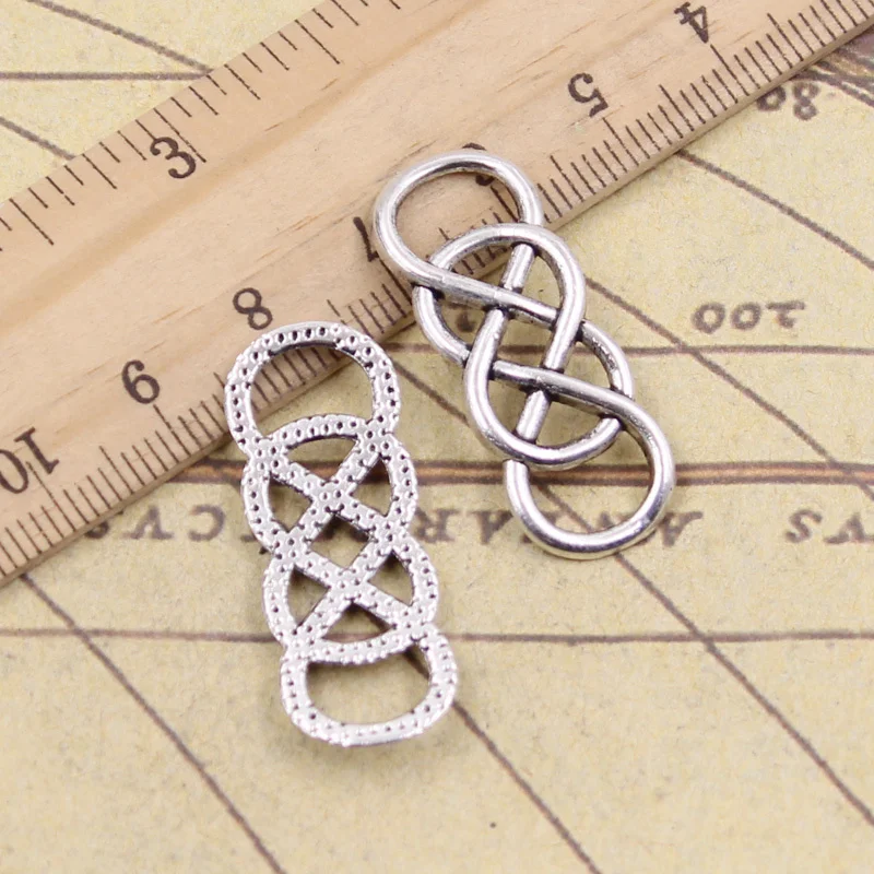 

20pcs Charms Link Connector 33x12mm Tibetan Pendants Crafts Making Findings Handmade Antique Jewelry DIY For Necklace