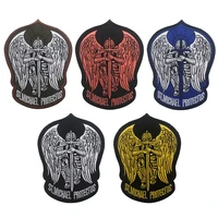 st michaels protection force morale embroidery badge samurai sword military uniform tactical decal backing intimate accessorie