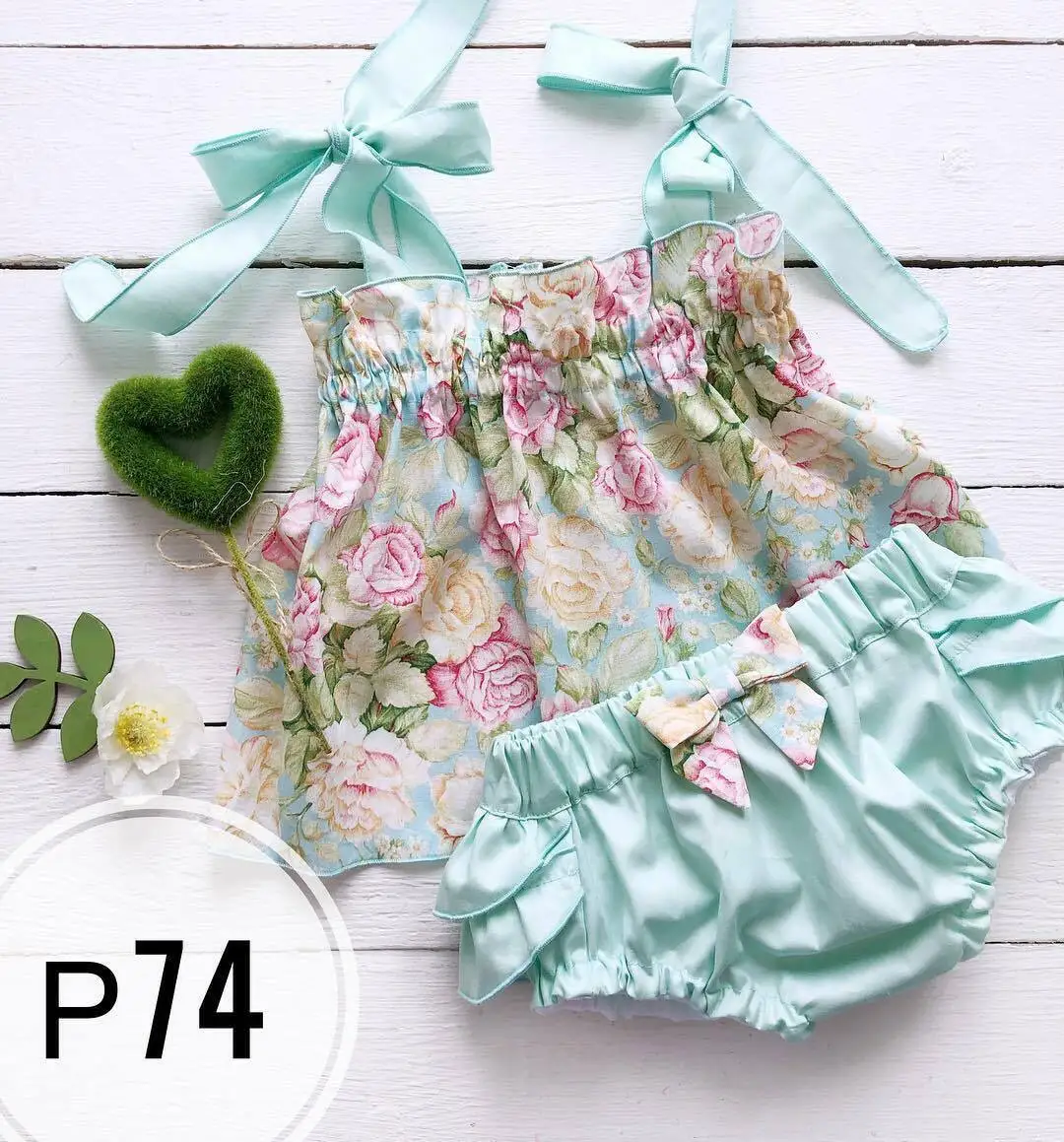 Комплект одежды для девочек pudcoco летний комплект детской с цветочным принтом