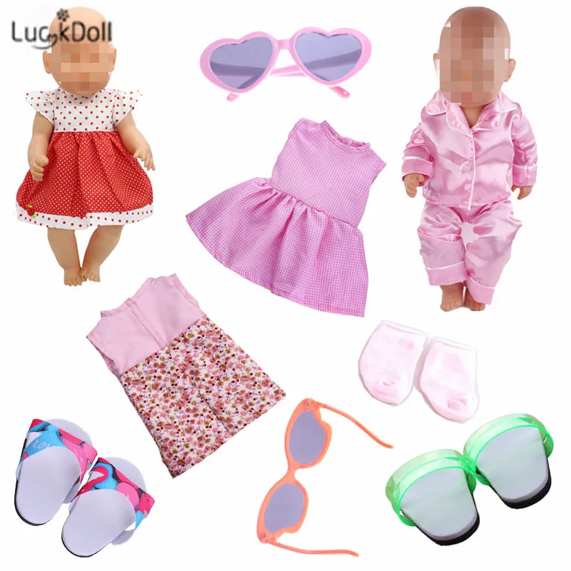 LUCKDOLL Высококачественная кукольная одежда подходит для 18 дюймов американский