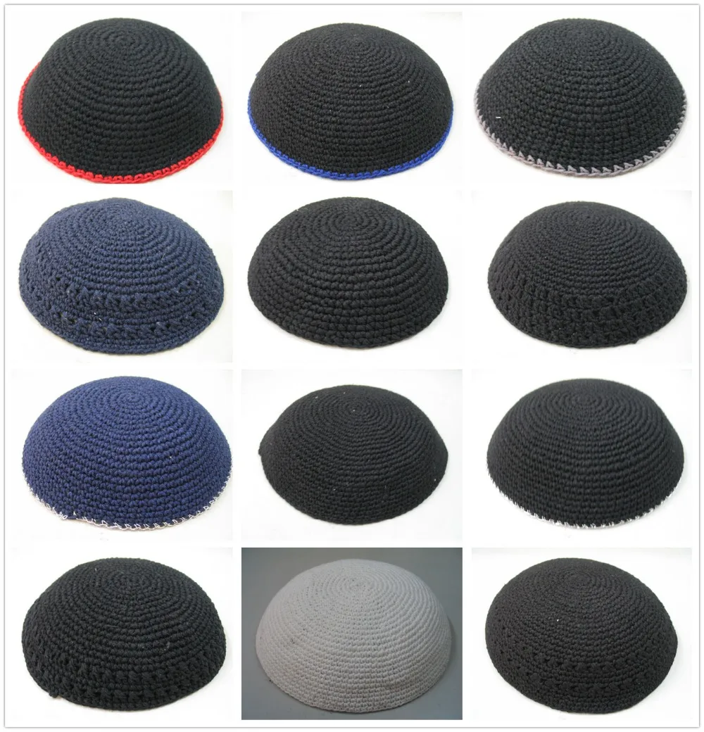 Ручная работа вязаная шапочка черепа YARMULKE KIPPAH индивидуальный заказ под запросом